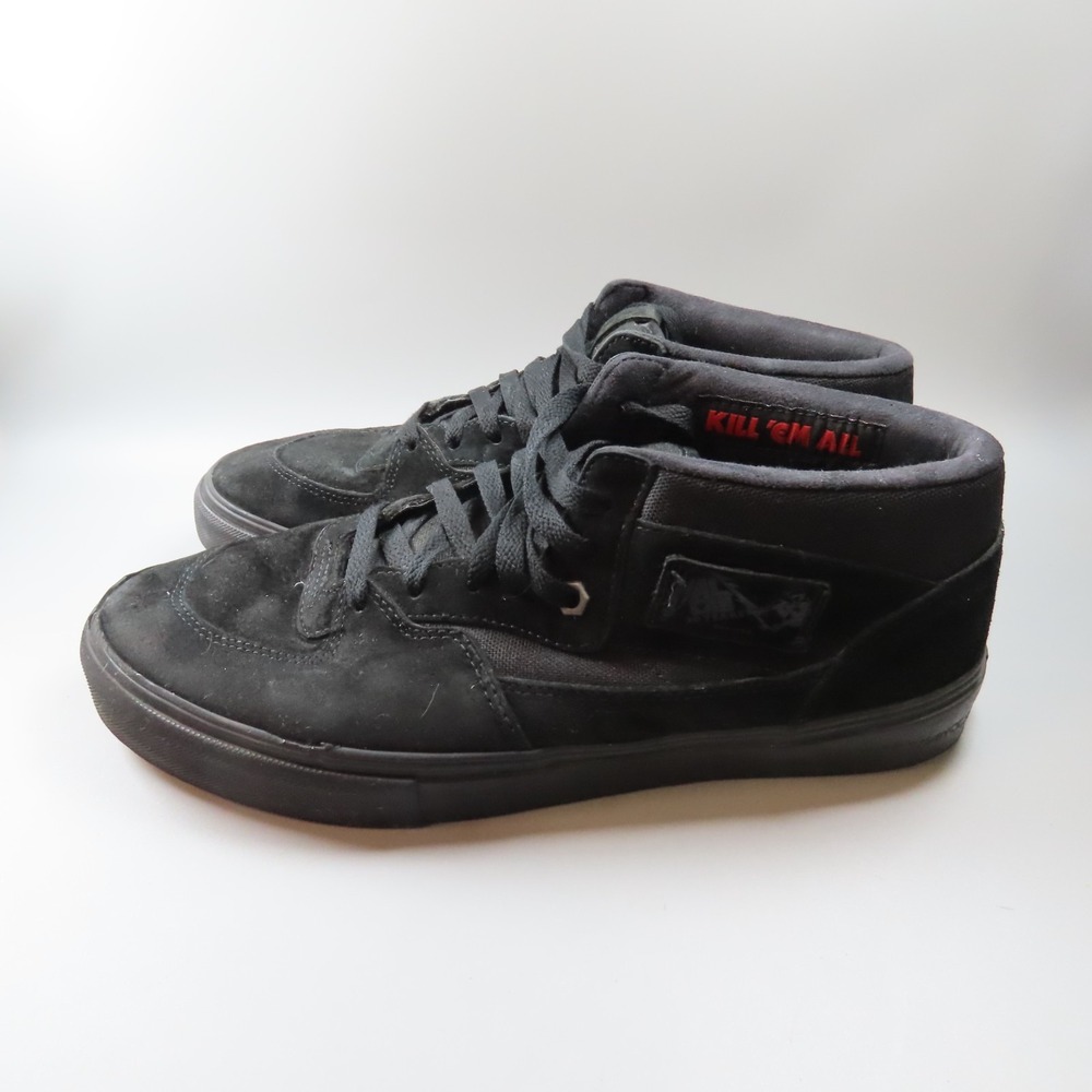VANS Half Cab Pro Metallica Kill Em All Black Suede Skateboard Sneaker Men 10 - Picture 4 of 11